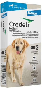 Antiparasitário Credeli para Cães de 22 a 45 kg - Contém 3 comprimidos 